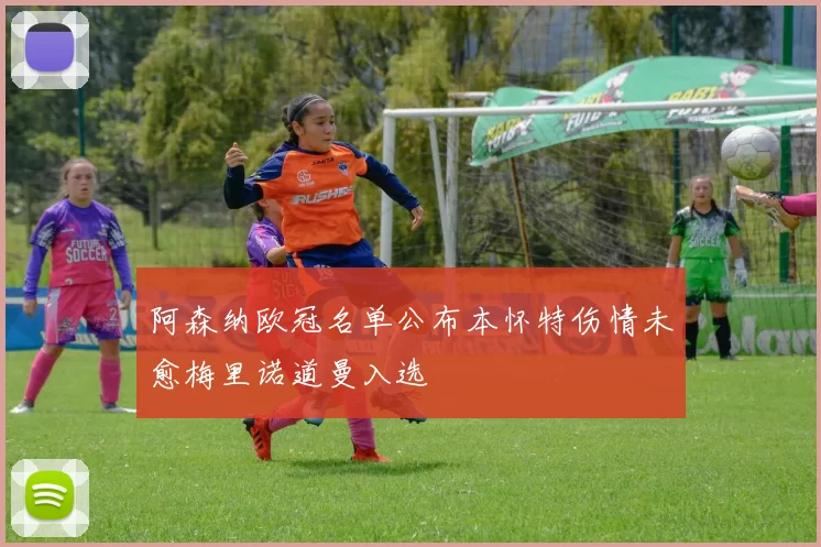阿森纳欧冠名单公布本怀特伤情未愈梅里诺道曼入选